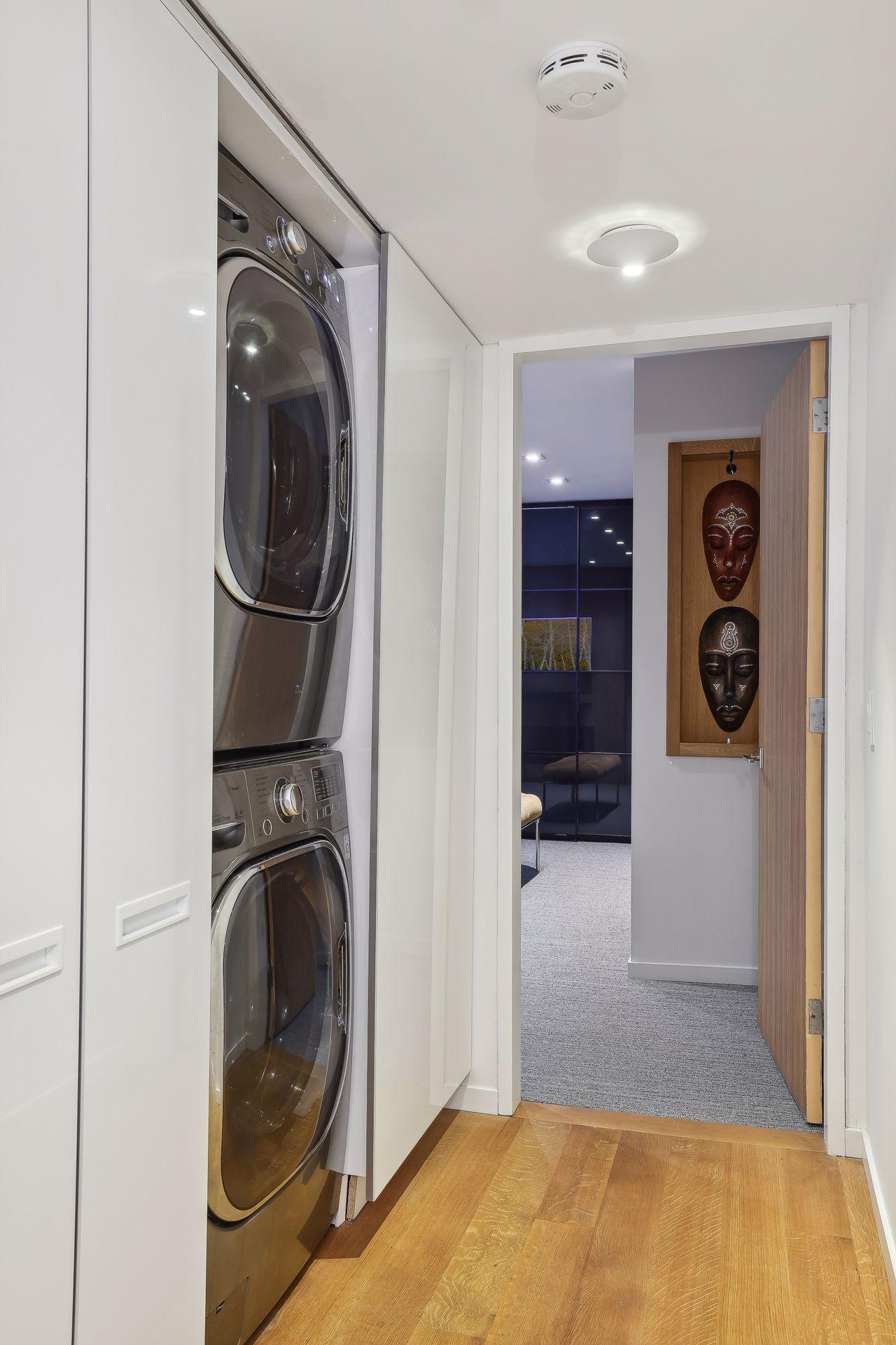 A perfect laundry next to the primary suite