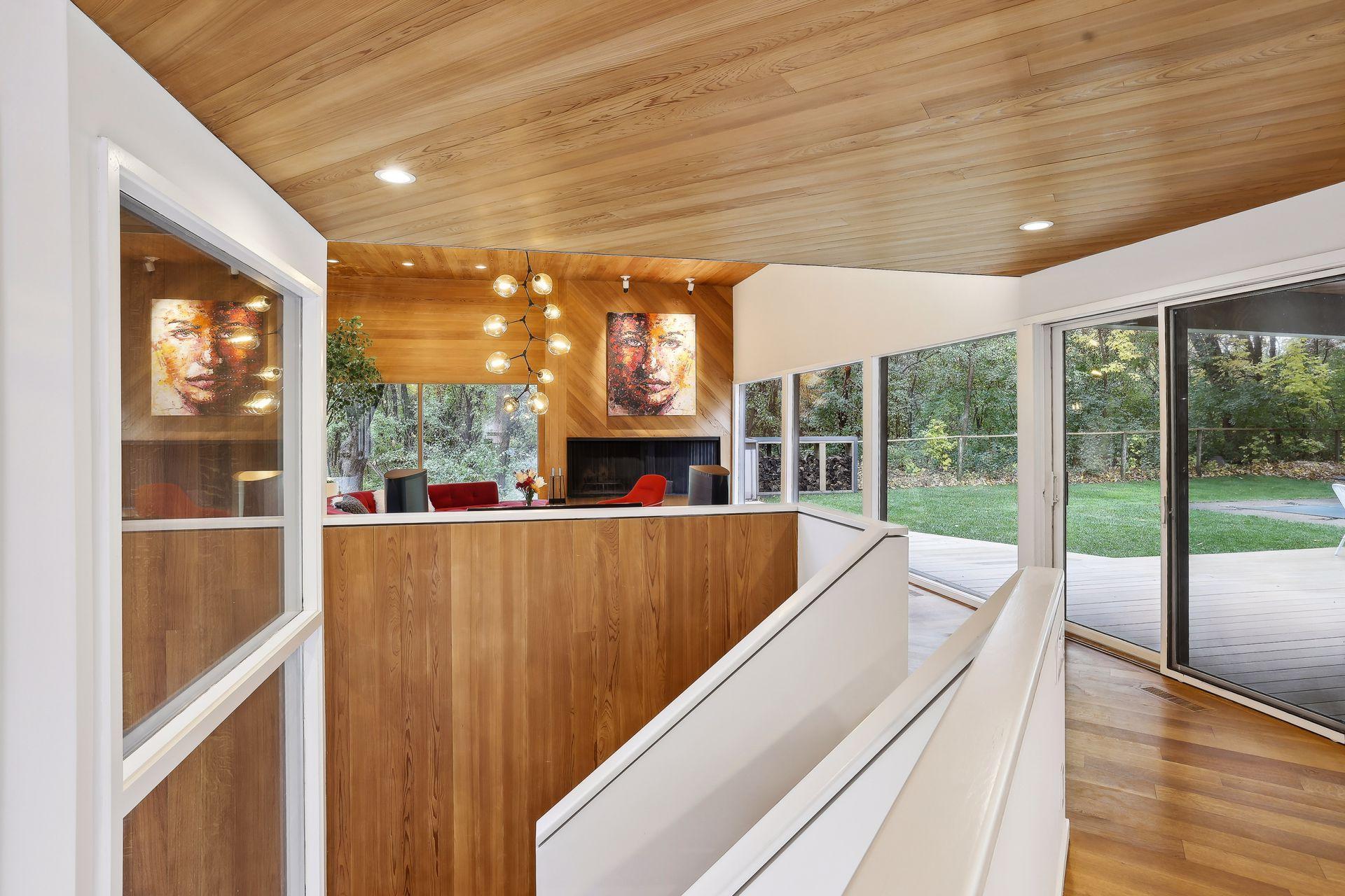 The living space has been completely opened to create expansive, light-filled comfortable yet completely private living space.