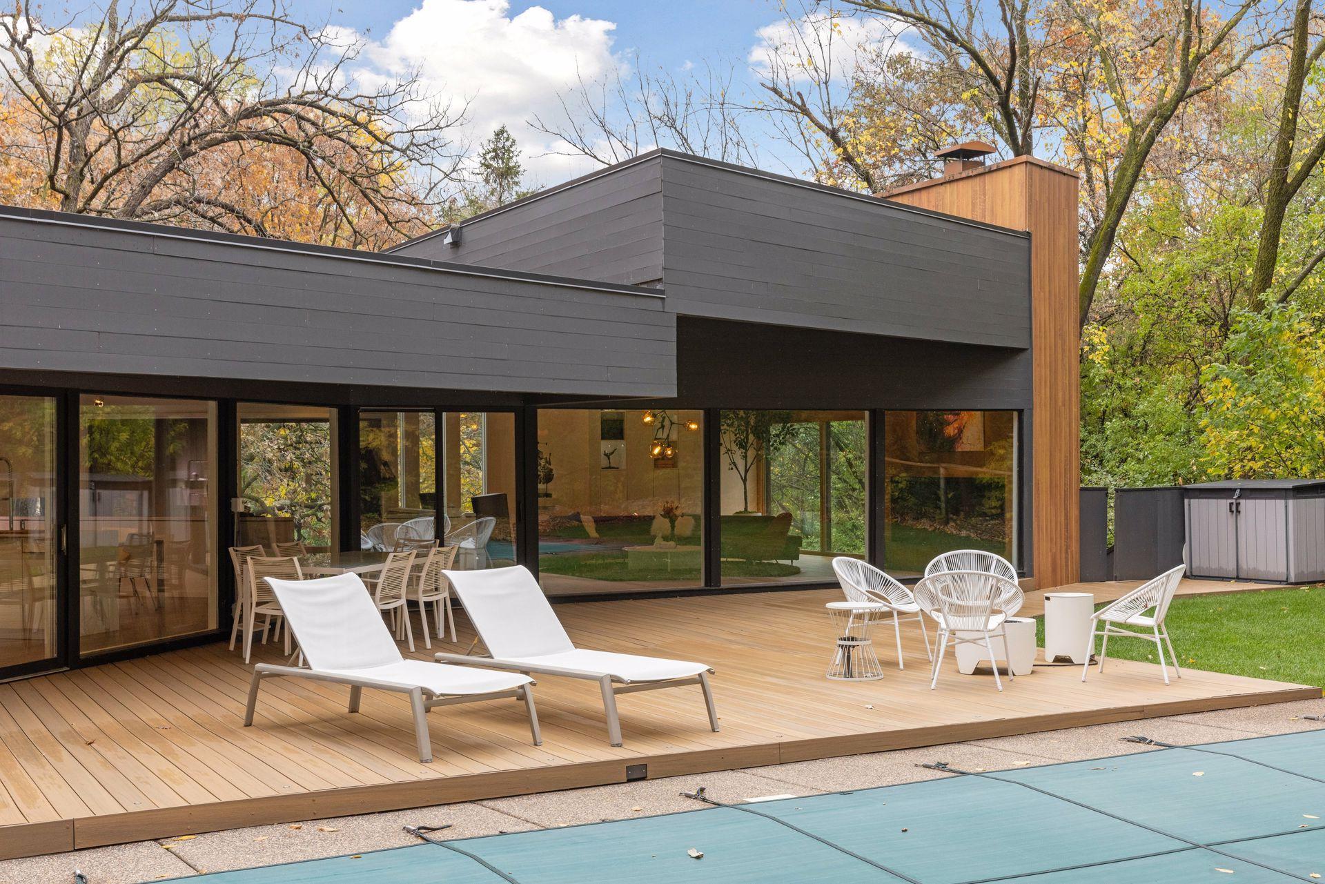 The new maintenance free deck was just complete