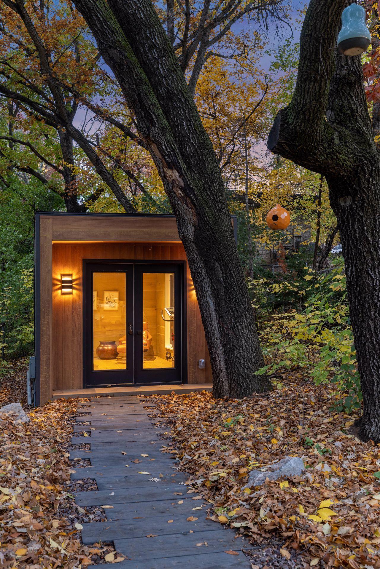 The newly completely She-Shed is a favorite spot to work, meditate or have your yoga studio. This could be a fabulous art studio as well.