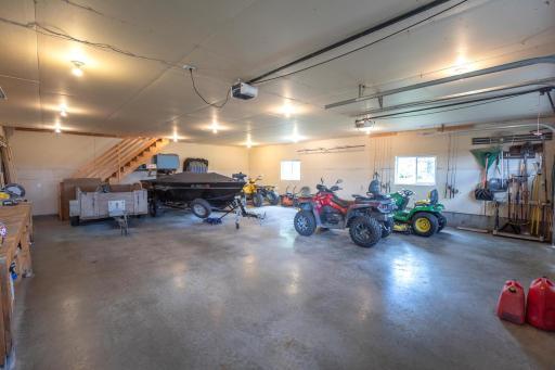 The shed is fully insulated and ready for heat. Yes, those are stairs for your storage loft, or turn it into a man cave, game room, possibilities are endless!