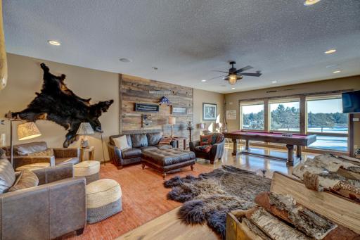 Living Room overlooks private go cart track