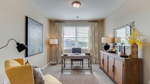 Second room on the main level gives our buyers flexibility for a guest bedroom, office, craft room - whatever you need! Room will be selected to be a flex space or an additional bedroom. See listing agent for home specific selections.