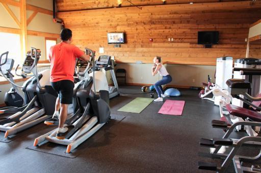 One of two workout room in the community. This one is located in the Barn clubhouse.