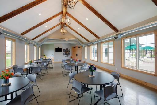Party room in the Granary clubhouse.