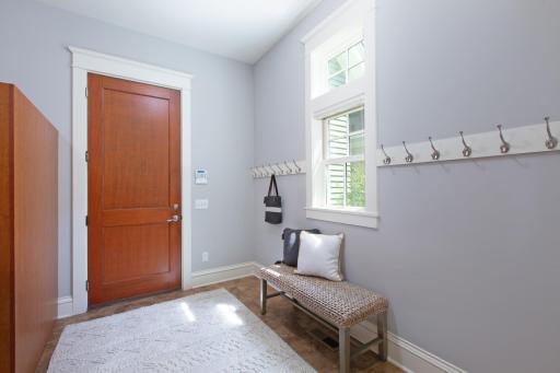 Right off the garage, the mudroom has ample space for all of your gear, plus another full-size refrigerator!