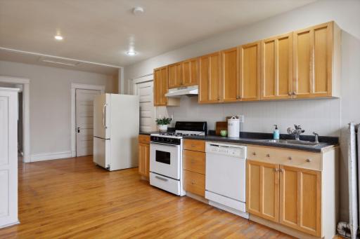 Cabinetry, appliances and plenty of room for additional living space are available.