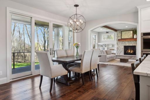 Hardwood floors, open floor plan and lots of natural light