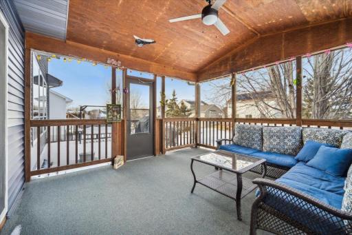 Walk out of your screened porch to your deck