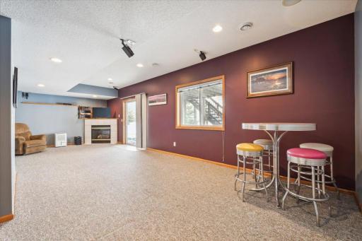 Spacious amusement room in your lower level to walk out to your back yard