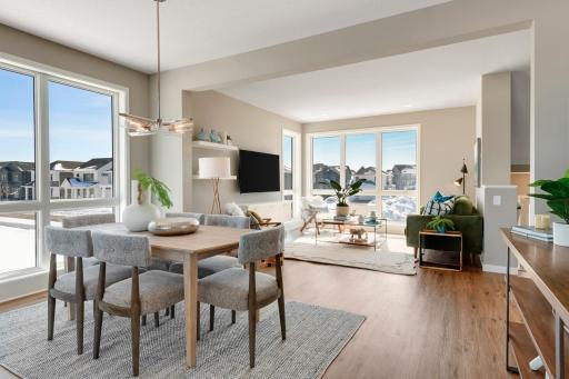 Urban inspired interiors with luxury features. Photo is of similar floorplan; options and features will vary.