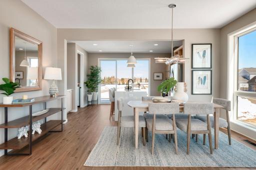 Urban inspired interiors with luxury features. Photo is of similar floorplan; options and features will vary.