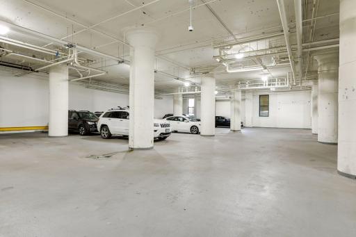 Underground parking area. Valet Parking Service is part of the Association Dues.