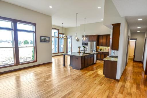 Entertainers delight to host a large gathering in the open floor plan.