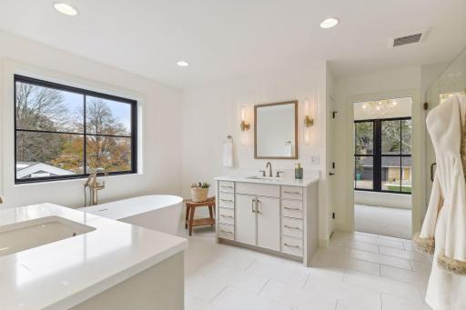 Primary Bedroom with Dual Vanity Sinks
