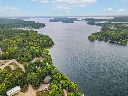 Spectacular long views of the lake from this amazing property.