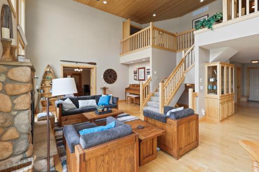 Open and spacious main living area. French doors to the lower level bedroom/multipurpose room.