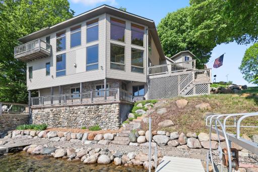 Here is a view from the lakeside. You are steps away from the water.