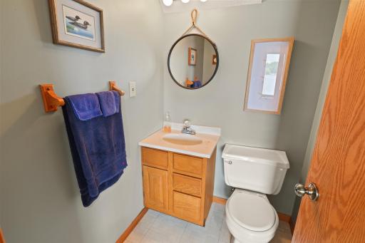 Lower level bath conveniently located off the lakeside.