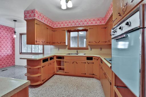 The stove and over are believed to be original.