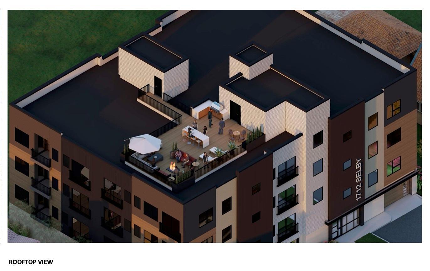 Selby Flats Site Plans Rooftop view