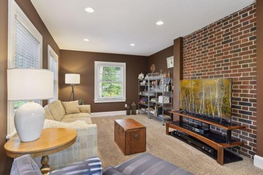 There is a min floor family room that is a very inviting and comfortable space that gets a lot of use.