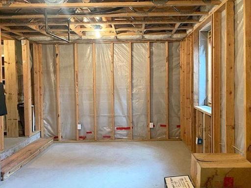 The lower level has a 4th bedroom framed up, electrical wired and there is plumbing roughed-in for a 3/4 bath.