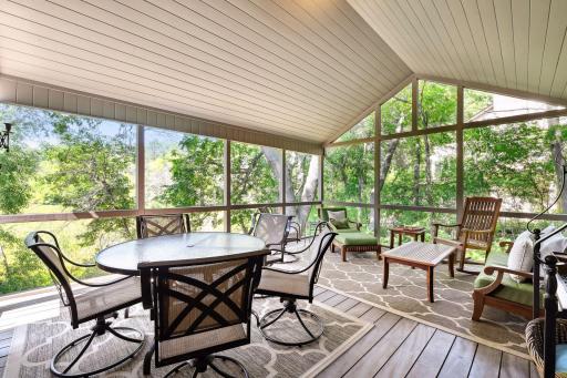 Private Back Porch with Fantastic Views of the Park