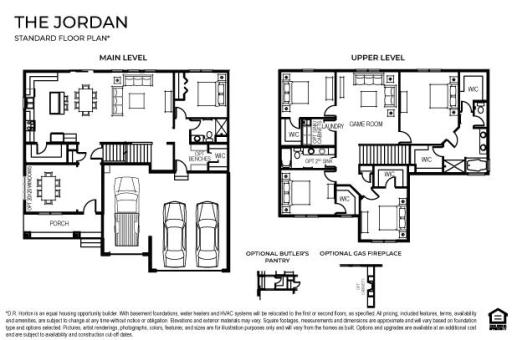 An overview of the main and upper levels of The Jordan! Selections may vary, please see agent for details.