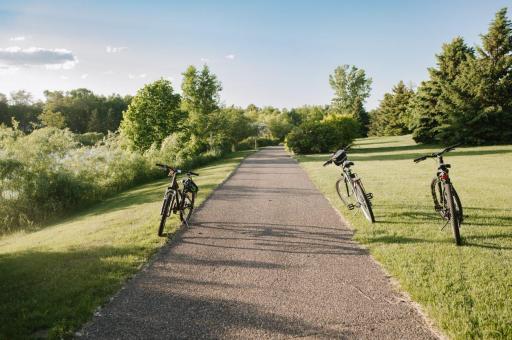 Explore endless miles of walking and biking trails