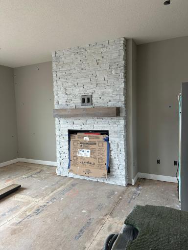 Full Stone Gas Fireplace! (Actual home under construction)