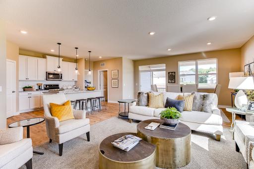 Welcome to the Clifton! The open feel of the main living space is is every bit as inviting and it is beautiful! *Photo of previous model. Actual home may vary.