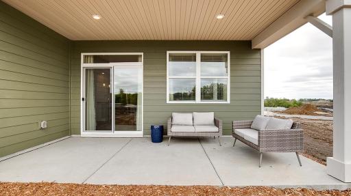 The covered patio at the back of the home provides a SECOND included outdoor entertaining space