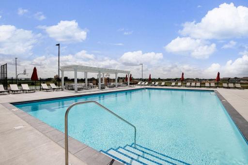 Relax pool side in Brookshire with your own community pool!