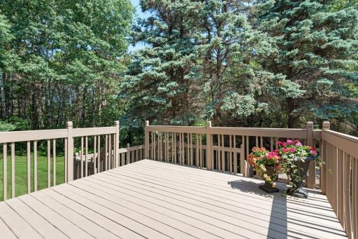 Walk onto your multi-level deck right off the informal dining space