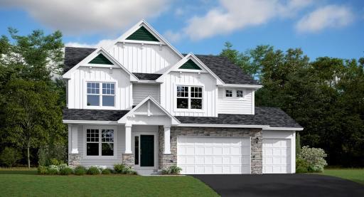 Photo for 650 151st Lane NW, Andover, MN 55304 - Listing #6482757 Artist rendering of the Washburn (*Actual homes colors and finishes will vary)