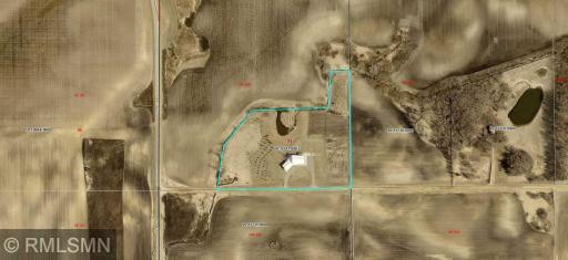 Ariel view of the 10 acres in the country on a quiet road, this is the perfect spot to make your forever home.