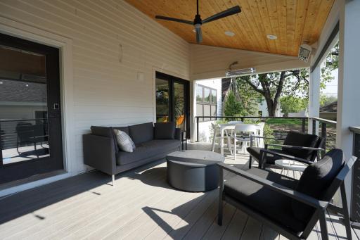 This 20' x 12' maintenance-free deck is a magnificent space is an extension of the indoors.