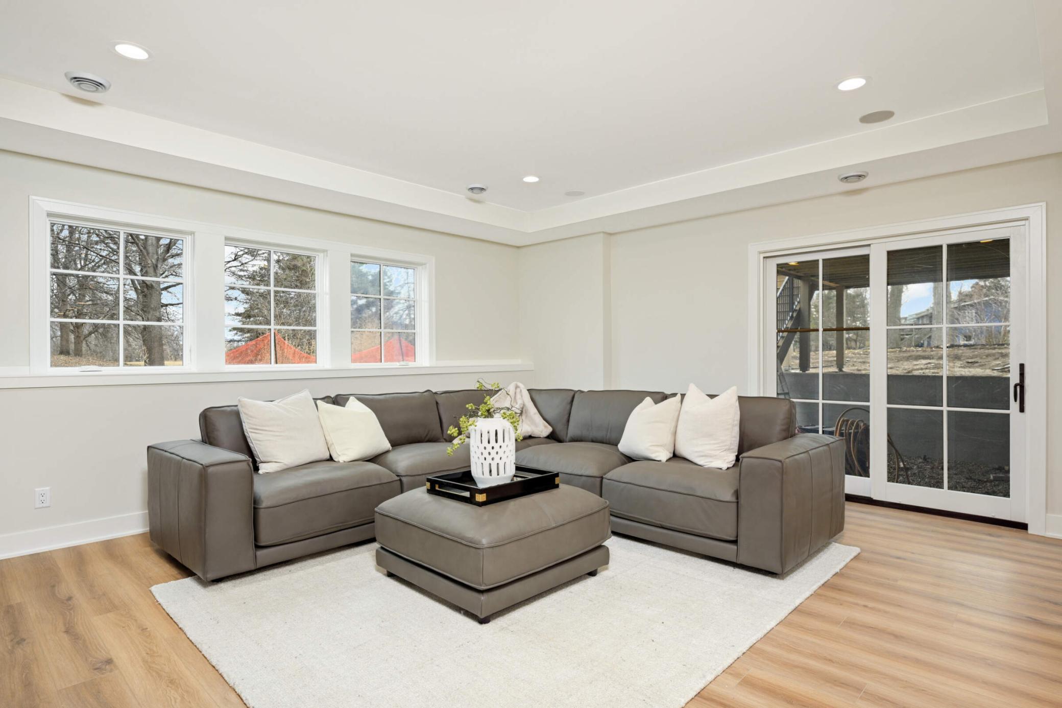 The lower level is also a walk out