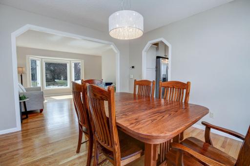 Oversized dining room is perfect for book club, wine club or hosting the basketball team.