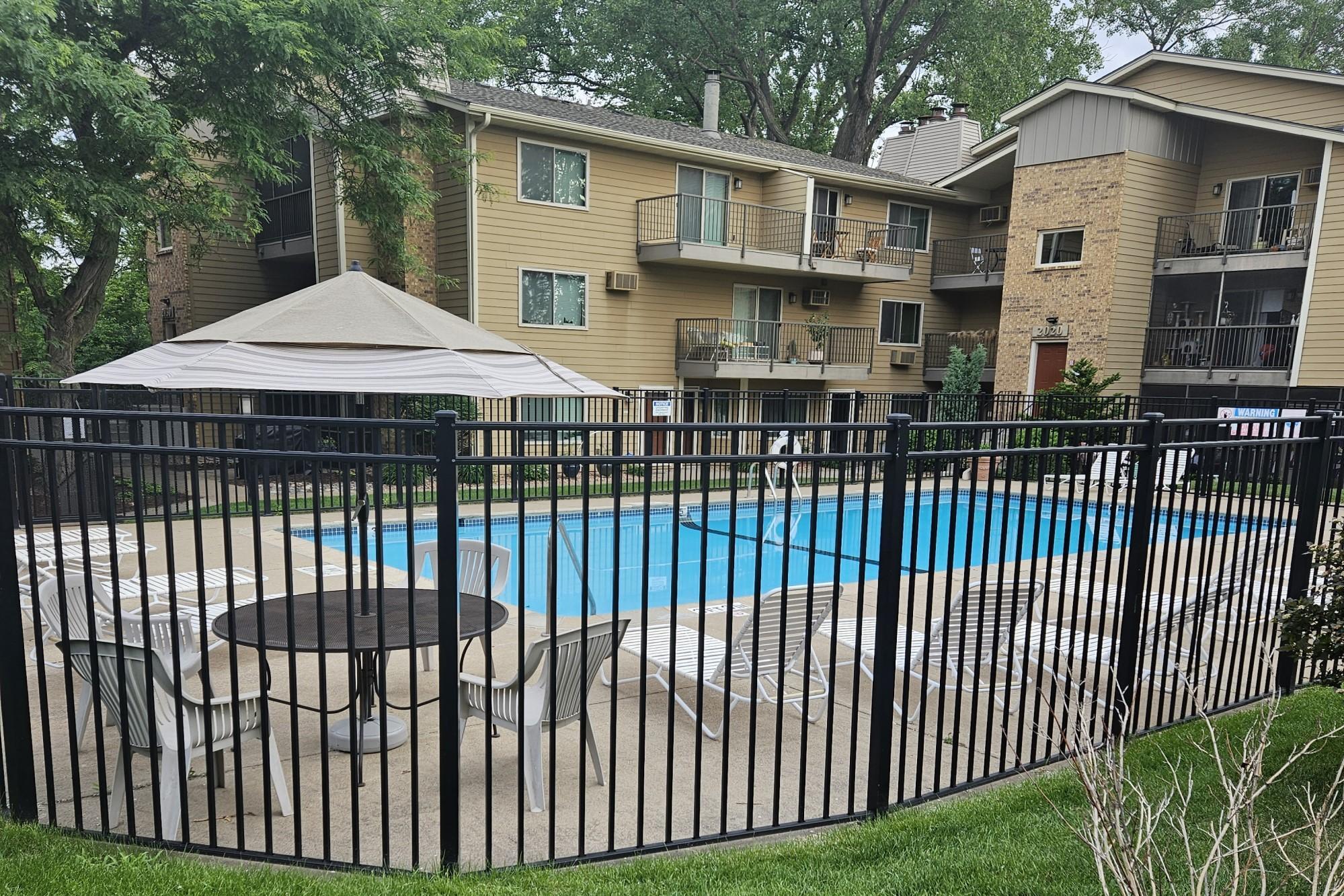 Pool 1 is just steps from your front door.