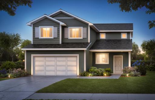 Photos shown are of similar floor plan model home, colors and finishes may vary. Photos may show features that are not included in price and would be considered upgrades. CH-Henry Plan-Classic_2Car.