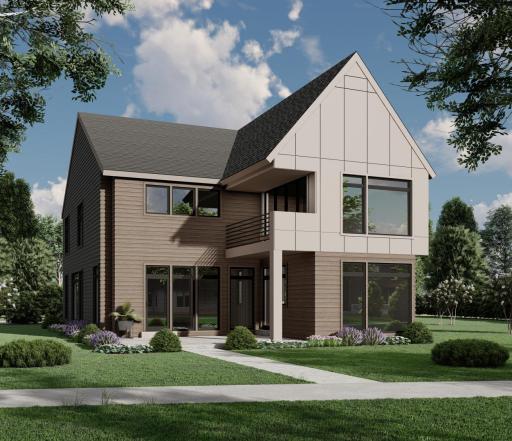 Exterior rendering of the beautiful home in construction at 1984 Kenwood.
