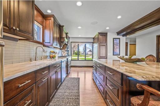 This kitchen is designed for entertaining!