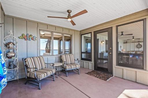 Covered lower level patio off of the 3 season porch!