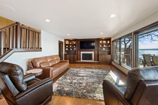 Gorgeous lake views from the living room!