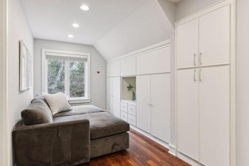 Cozy upper Loft area is perfect as a media room, homework area or flex room.