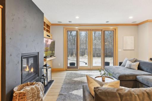 Loads of southern daylight fills this Walkout style Lower Level....