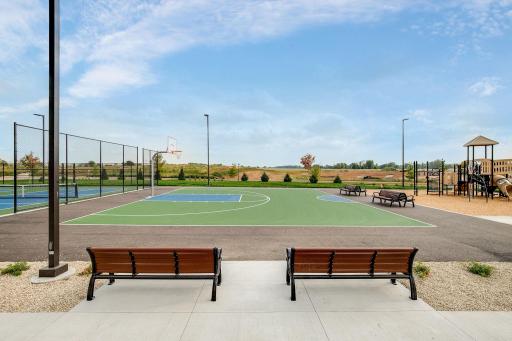 Half court basketball is just one of many community features for you in Brookshire!