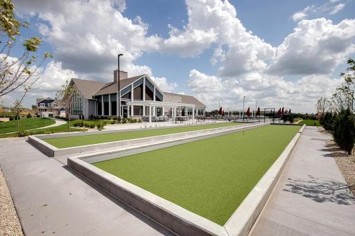 Spend time with your family & neighbors at the 2 community bocce ball lanes.